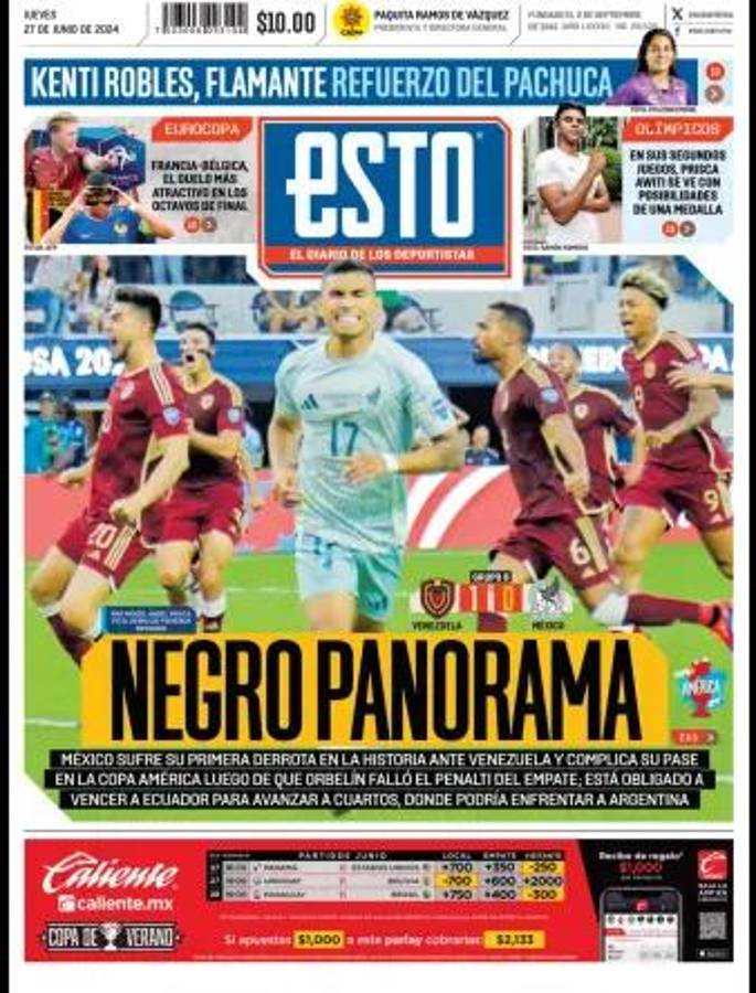 Destrozan a la Selección Mexicana de Fútbol: “Decepción nacional” y otros titulares de los medios aztecas