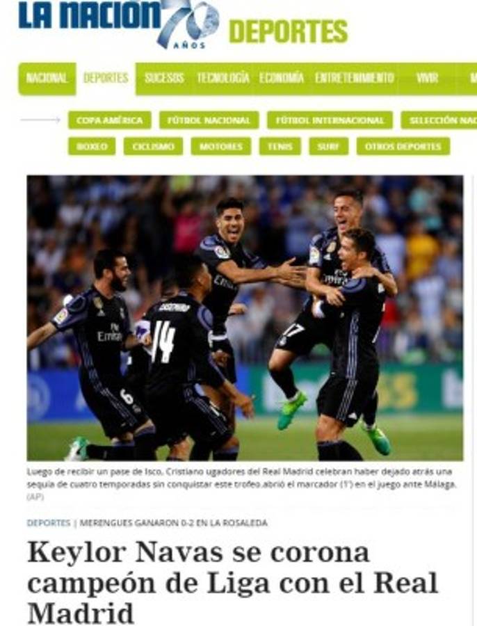 Lo que dice la prensa internacional sobre el título de Liga del Real Madrid