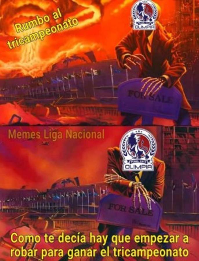 Imperdibles memes: Las burlas por la manita arbital a Olimpia y a Real España por su nuevo proceso