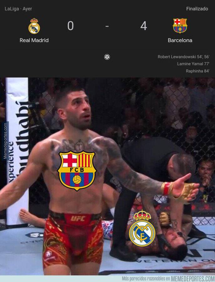 Los otros crueles memes que dejó la paliza del Barcelona al Real Madrid en el clásico; no perdonan a Ancelotti
