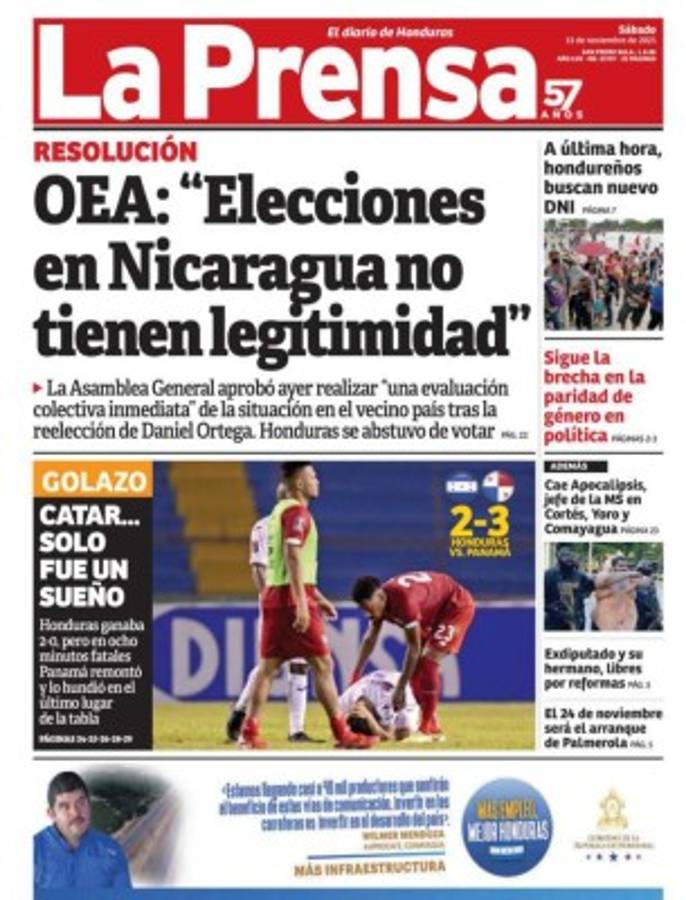 'Qatar solo fue un sueño': Las principales portadas en Concacaf tras la jornada 7 en la Eliminatoria