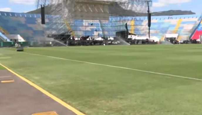 ¿Peligra el Motagua vs Real España? Así quedó la grama del Estadio Nacional Chelato tras el concierto de Grupo Firme