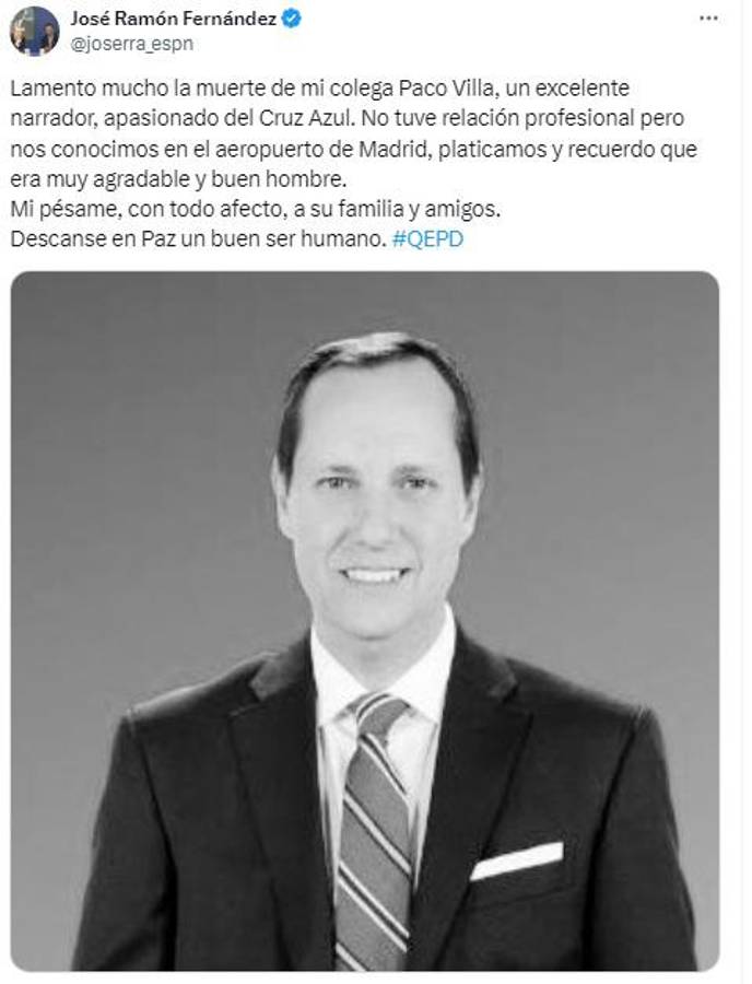 ¿De qué murió Paco Villa, famoso relator deportivo del fútbol mexicano? Su fallecimiento causa conmoción en Cruz Azul
