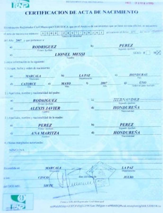 Honduras: Lionel Messi también vive en Marcala, La Paz