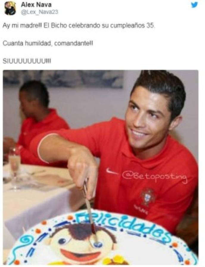  Cristiano Ronaldo, víctima de los memes en redes sociales tras su cumpleaños