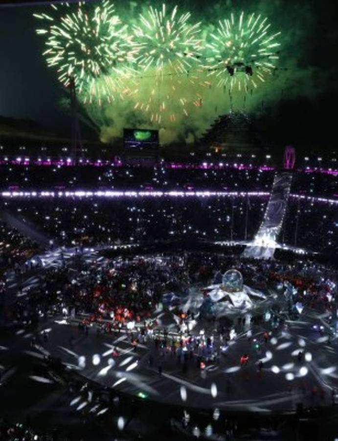 Las mejores imágenes de la ceremonia de clausura de los Juegos Olímpicos de Invierno
