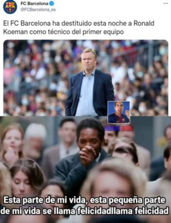 Koeman fue despedido del Barcelona y los memes destrozan al entrenador holandés
