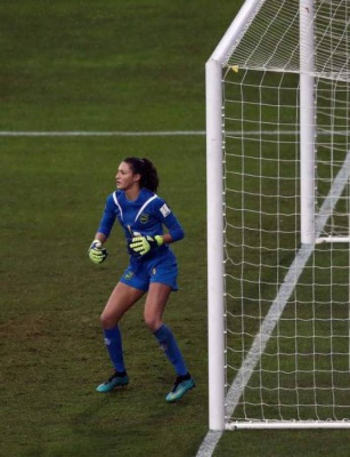 Sydney Schneider, la portera de la Selección Femenina de Jamaica