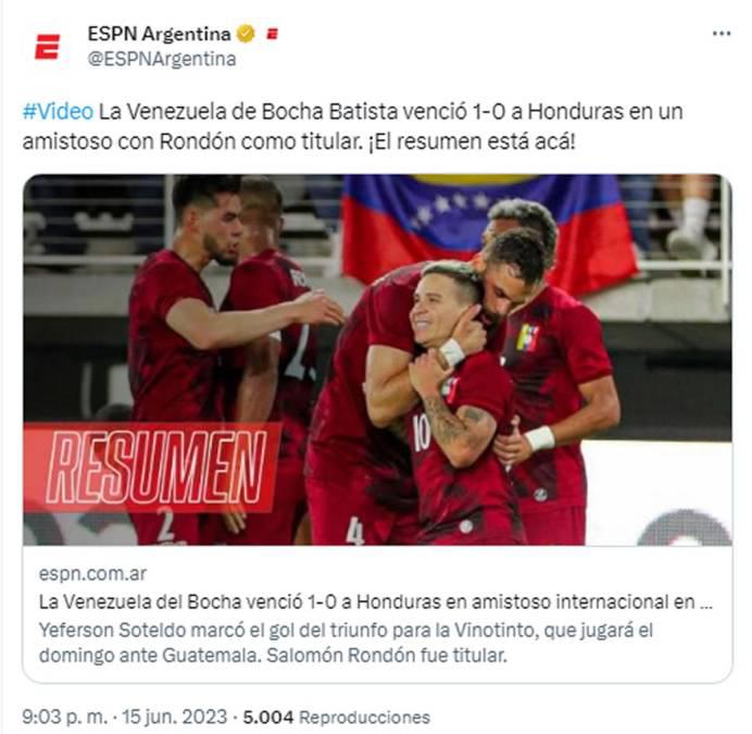 ¿Qué dicen de Elis y Joseph Rosales? Periodistas reaccionan tras la derrota de Honduras ante Venezuela y los puntos a mejorar