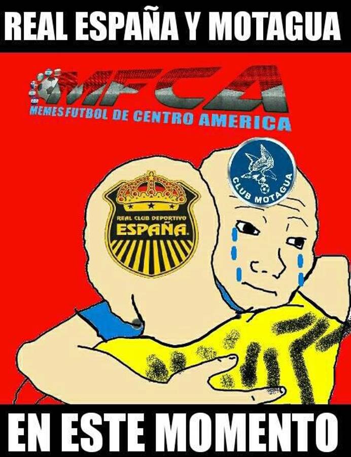Los memes no perdonan a Real España tras ser goleado por Olimpia en el clásico; Motagua tampoco se salva