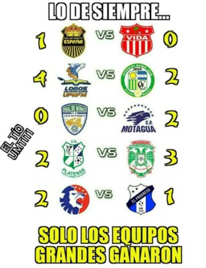 Los crueles memes de la jornada dos de la Liga Nacional donde 'masacran' al Olimpia