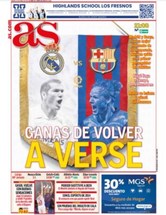 '¿Su último Clásico?': Messi se roba las portadas Real Madrid-Barcelona de la liga española