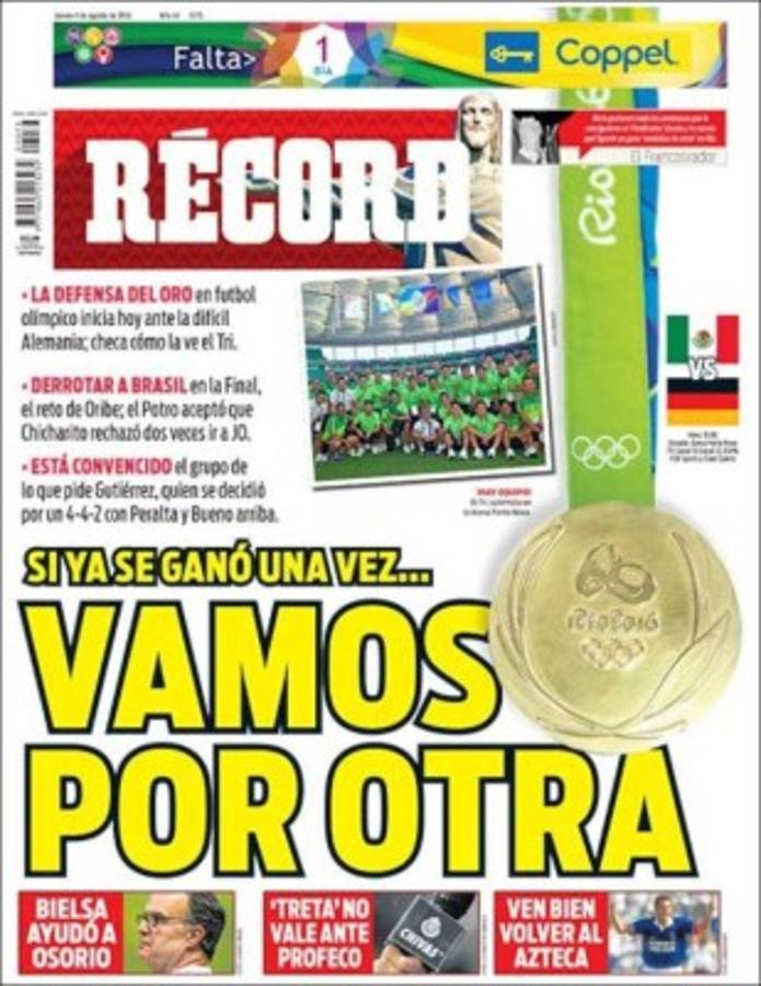 Las portadas deportivas más importantes en el mundo de este jueves 04 de agosto