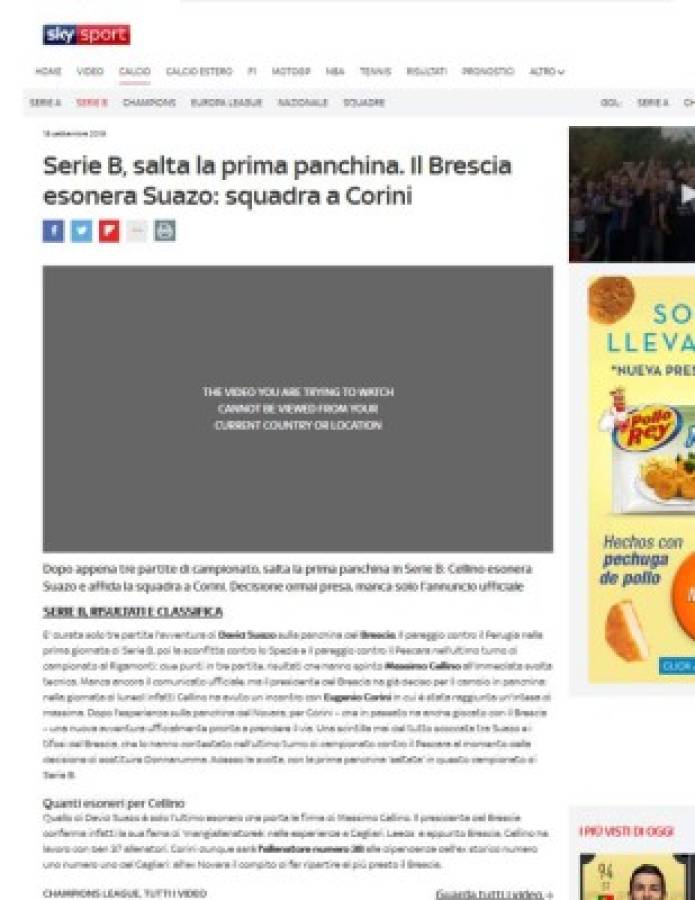 Prensa Italiana brinda los detalles de la salida de David Suazo y anuncia su sustituto