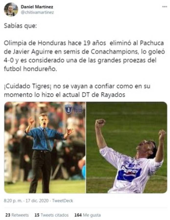 Lo que se dice en redes sobre el Tigres-Olimpia: 'Troglio, hacenos el favor... Con todo esta noche”