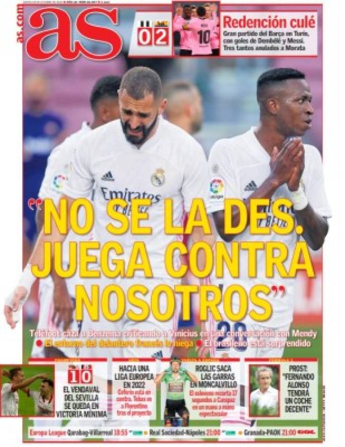 'Benzema fue antiético, cobarde y ridículo': La prensa de Brasil e internacional sobre el ataque a Vinicius   