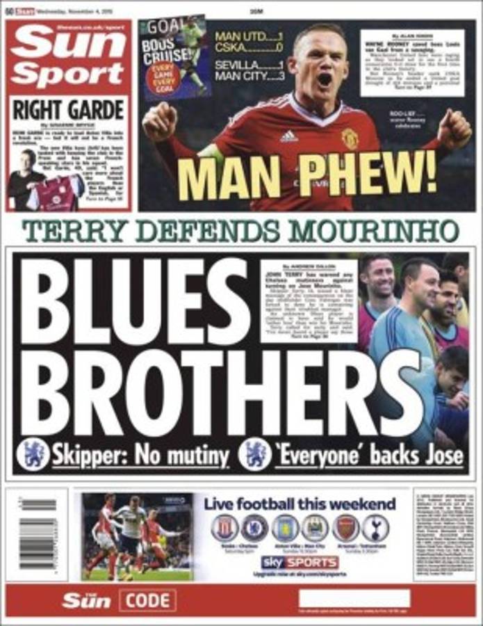 Las portadas del mundo deportivo de este miércoles 04 de noviembre