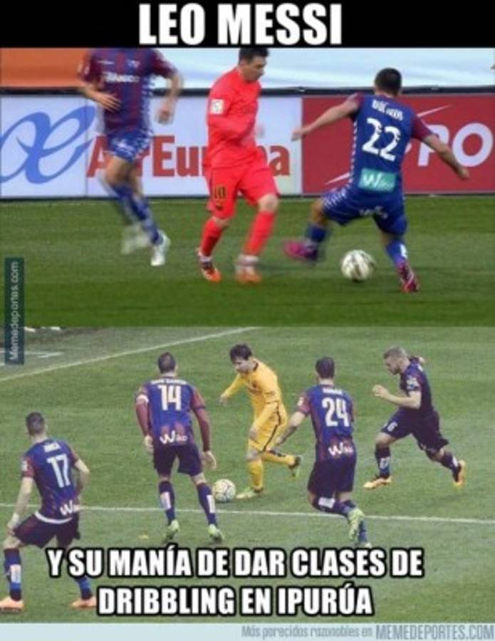 Divertidos 'Memes' con el doblete de Messi y el triunfo del Barcelona