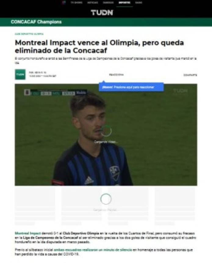 'Campanazo y Troglio elimina a Thiery Henry': Lo que dice la prensa internacional del pase del Olimpia