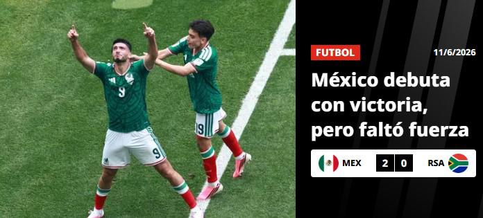 Prensa reacciona sobre México tras su debut en el Mundial: No va a trascender