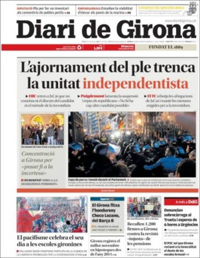 Así le hacen portadas a 'Chocogol' en España tras fichar por el Girona