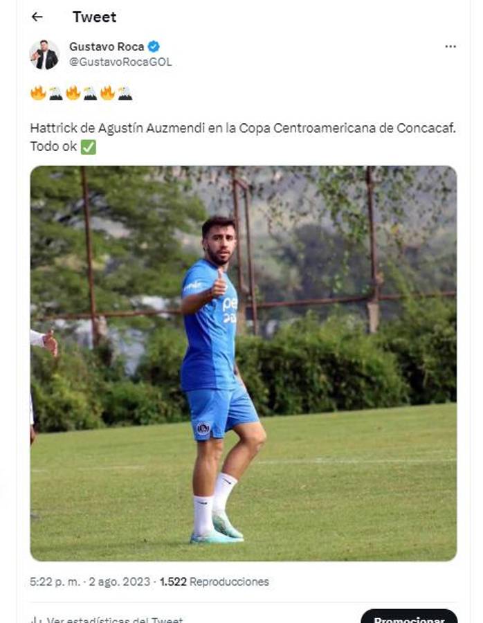 Auzmendi enloquece las redes: Así hablaron periodistas y aficionados del hattrick del atacante de Motagua