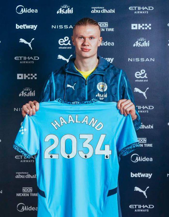 Erling Haaland firma el contrato de su vida: su tremendo nuevo salario y el mensaje a Pep Guardiola
