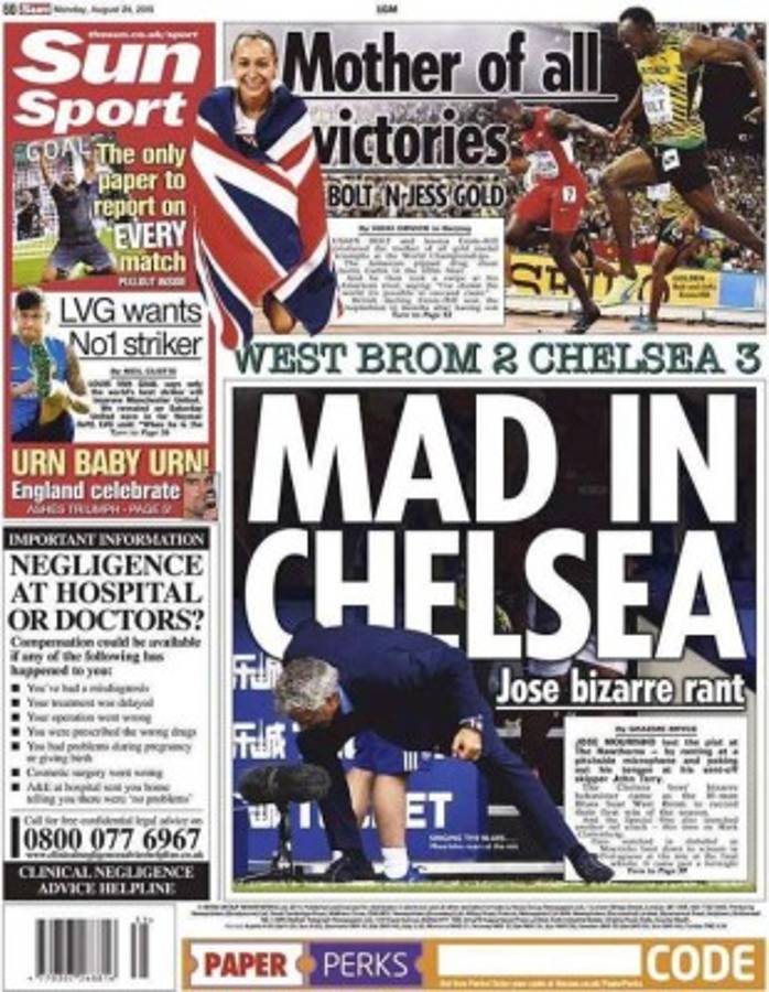 Las portadas de los diarios más importantes del mundo