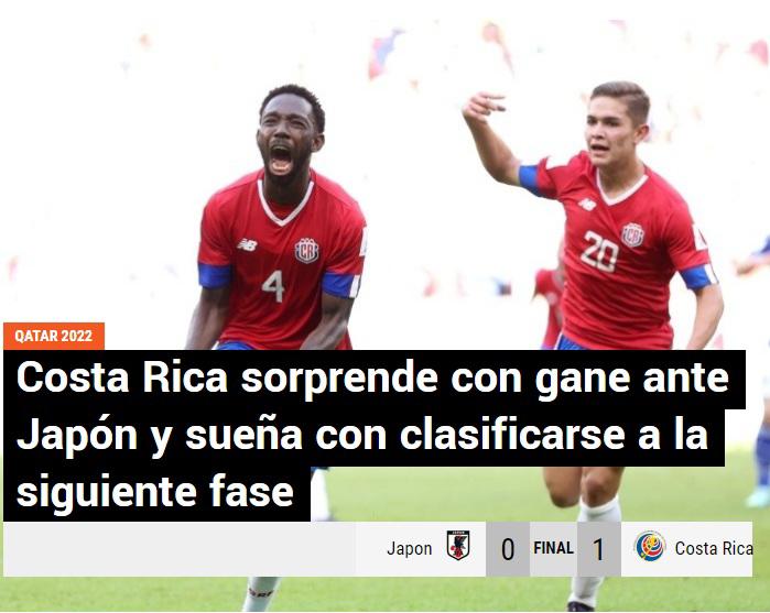 “Somos la leche de Concacaf”: La reacción de David Faitelson y la prensa tica tras el triunfo de Costa Rica ante Japón en Qatar 2022