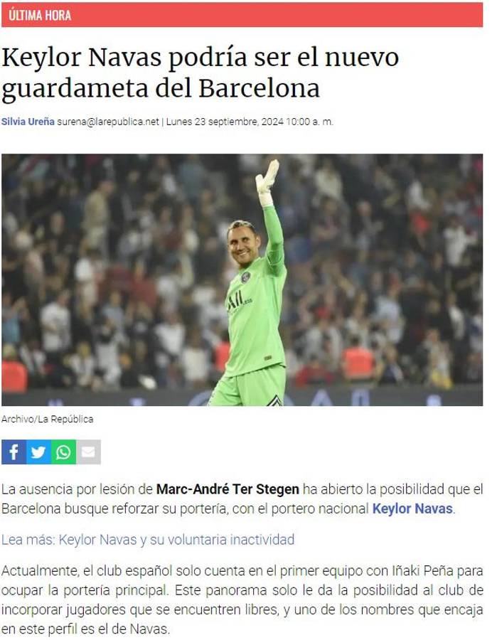 “Dispuesto a traicionar a Real Madrid” y “se deja querer”: Keylor Navas interesa al Barcelona y así reaccionó la prensa