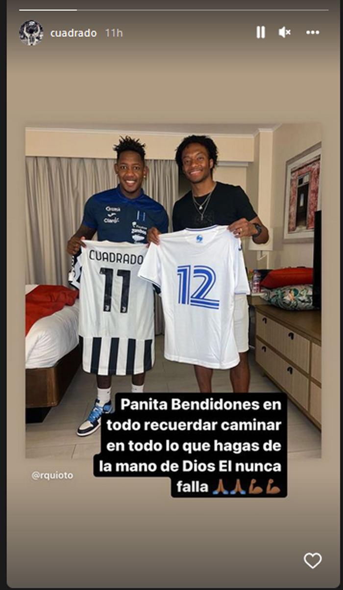 El mensaje que le dedicó Juan Cuadrado a Romell Quioto.