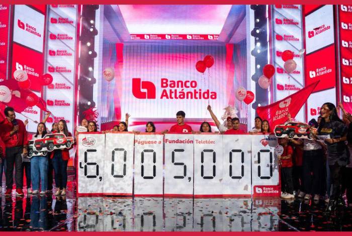El aporte de Banco Atlántida a la Teletón refleja el respaldo de miles de hondureños dentro y fuera del país.