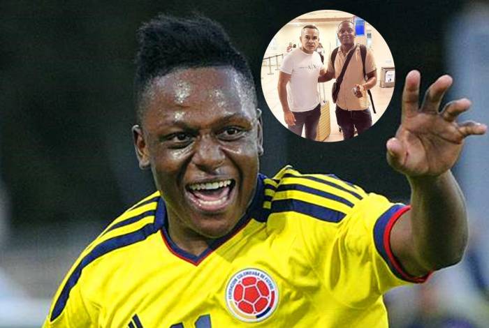 Cristian Palomeque ya llegó a Honduras y fue recibido por el director deportivo del club, Erlin Lagos.