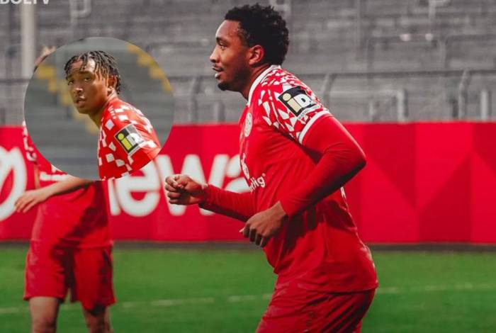 Nayrobi Vargas fue decisivo en el encuentro de la Regionalliga Südwest o cuarta división de Alemania. Fotos cortesía Mainz 05.