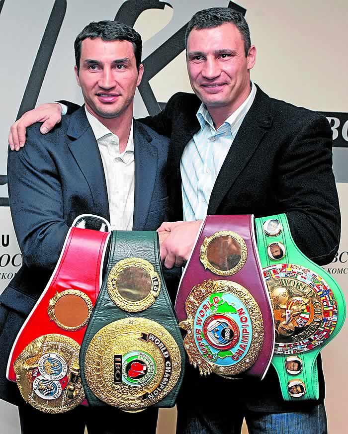 Los hermanos Klitschko, campeones del mundo en boxeo, aparecen en la “lista negra” de Putin