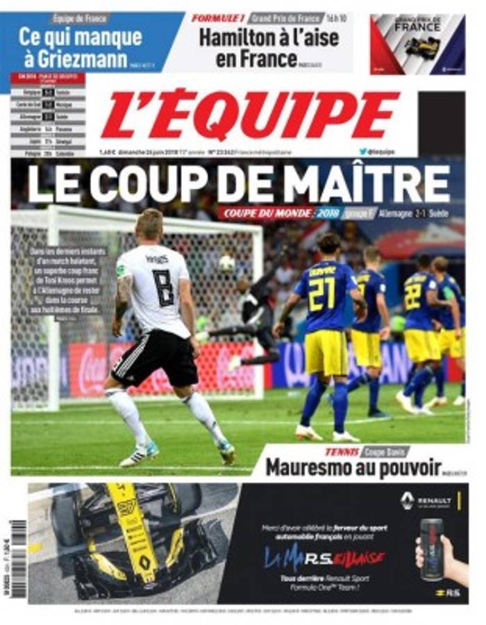 Las portadas por el mundo: La crisis de Argentina en el Mundial y el milagro alemán