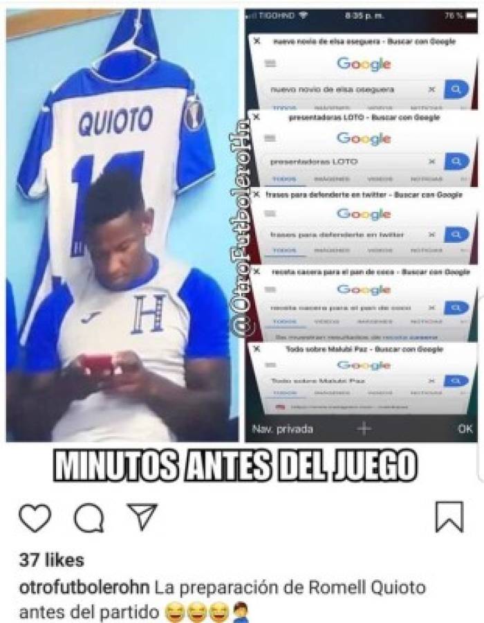 Siguen los memes: Romell Quioto es la víctima favorita tras el Jamaica-Honduras