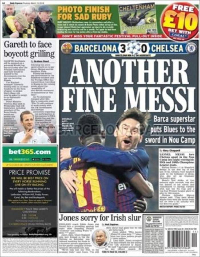 La prensa mundial se rindió ante el espectáculo brindado por Leo Messi