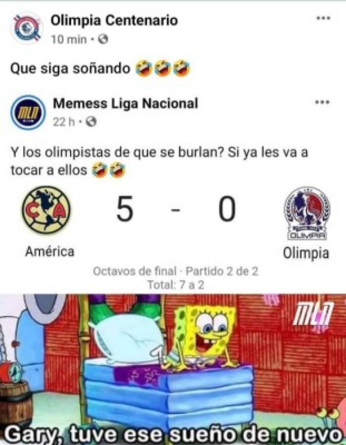 Los crueles memes que dejó la victoria del Olimpia ante el América en el estadio Azteca