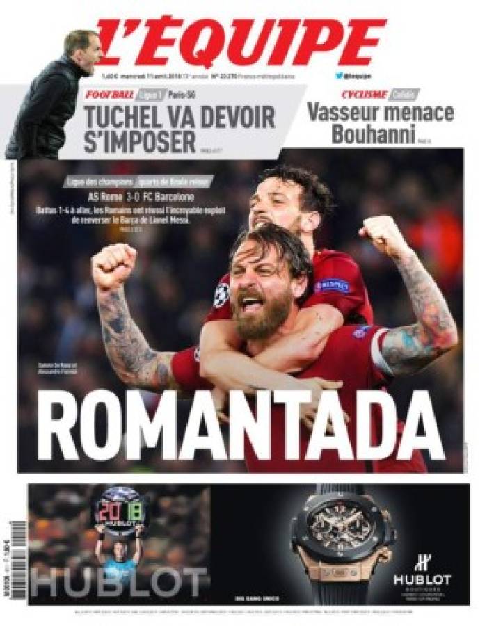 PORTADAS: Tragedia en España y júbilo en Italia con el triunfo de la Roma