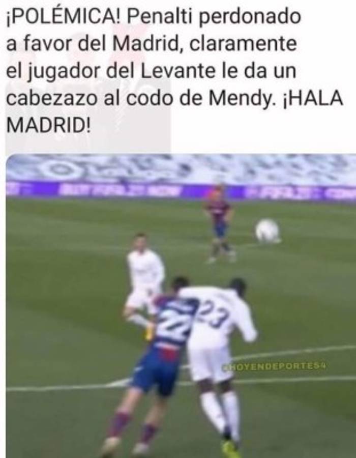 Real Madrid, el VAR y Sergio Ramos son destrozados con memes tras perder ante Levante