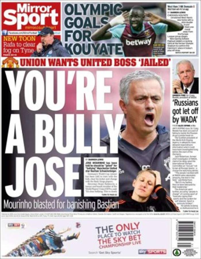 Las portadas de los diarios más importantes en el mundo deportivo