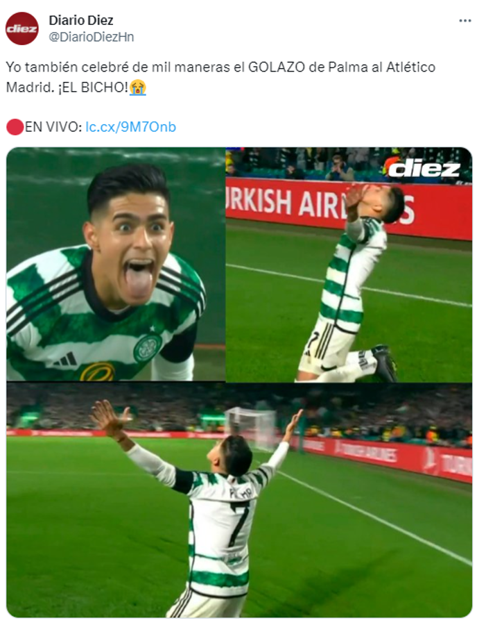 ”El mejor de Centroamérica”: prensa internacional se emociona con gol de Luis Palma en Champions ante Atlético