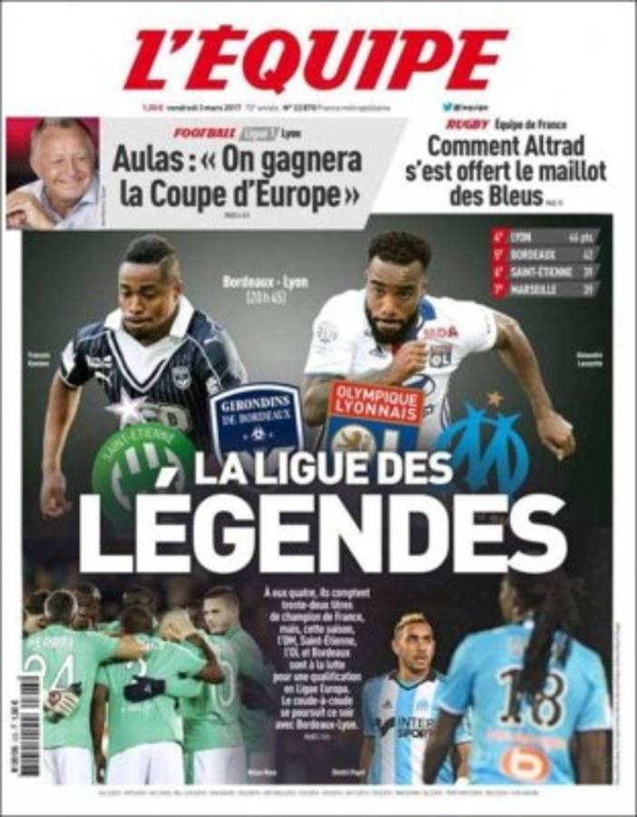 Las portadas de los diarios deportivos del mundo para hoy viernes