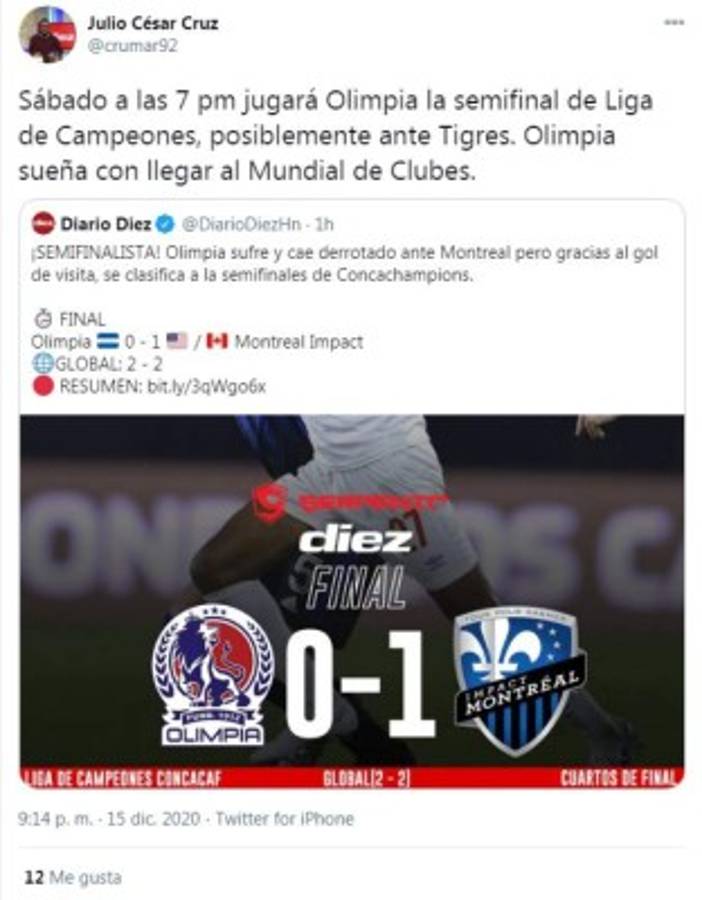 Lo que dijeron los periodistas hondureños y extranjeros sobre el pase de Olimpia a semifinales