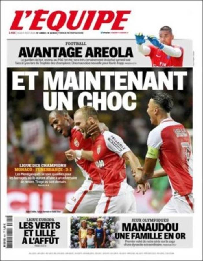 Las portadas deportivas más importantes en el mundo de este jueves 04 de agosto