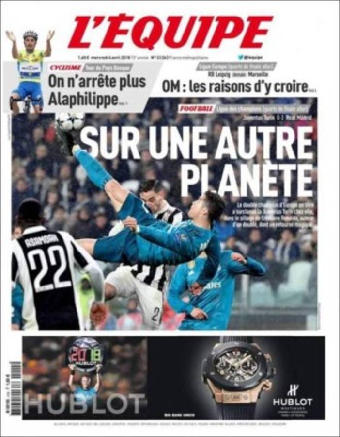 'Cristiano tocó el cielo', Ronaldo se lleva las portadas de los diarios por el mundo