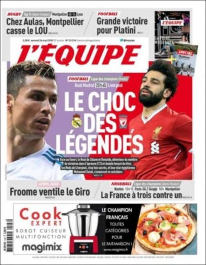 ¡Espectaculares! Las portadas de la final de Champions League entre Real Madrid y Liverpool