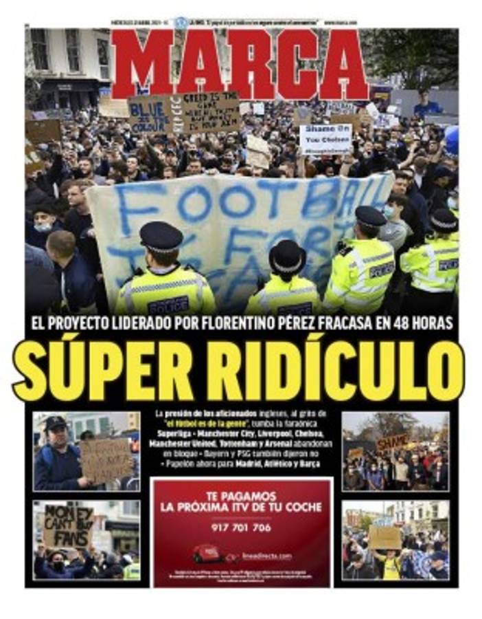 'Ridículo y Florentino se derrumba': Prensa mundial celebra la caída de la Superliga del presidente del Real Madrid