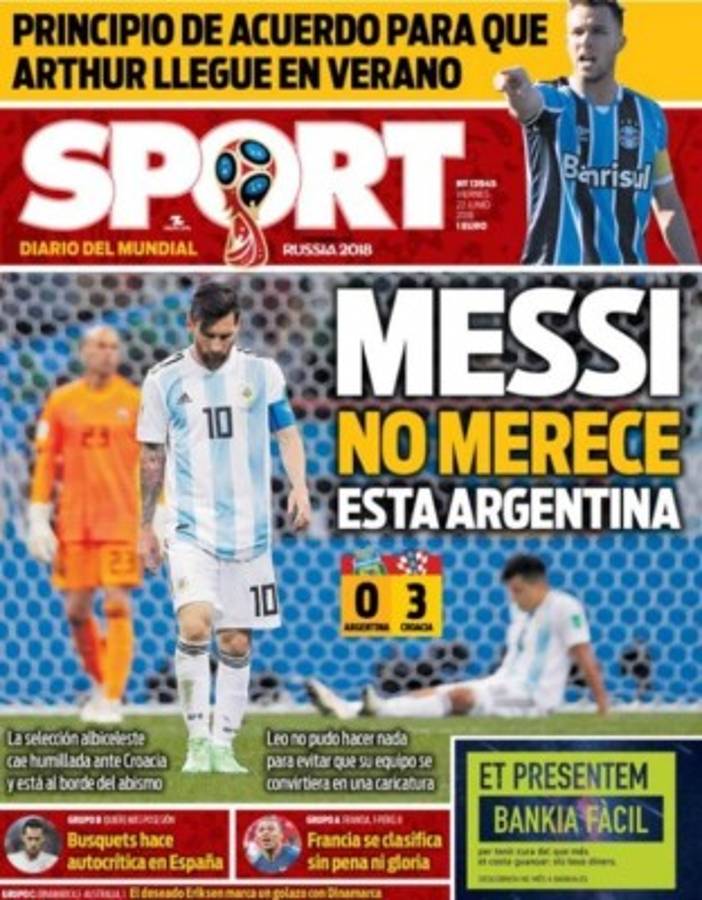 ¡BRUTAL! Las portadas de todo el mundo contra Argentina: 'Damos pena'